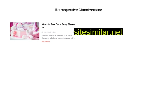 Retrospective-gianniversace similar sites