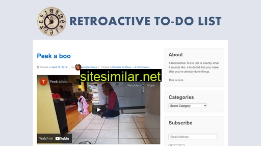 retroactivetodolist.com alternative sites
