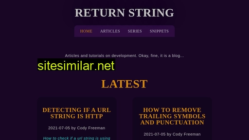 returnstring.com alternative sites