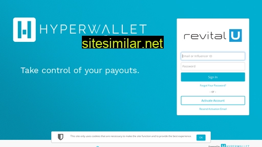 revitalu.hyperwallet.com alternative sites