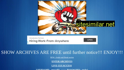 revolutionradioarchives.com alternative sites