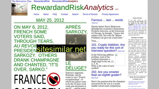 Rewardandriskanalytics similar sites