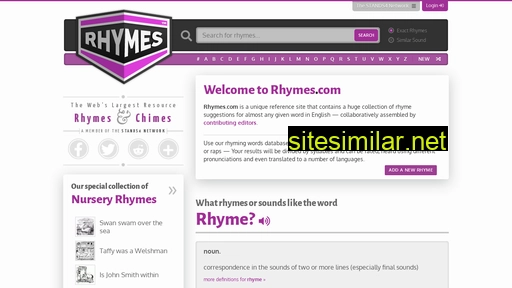 rhymes.com alternative sites