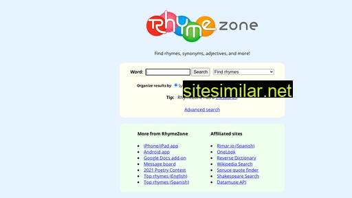 rhymezone.com alternative sites
