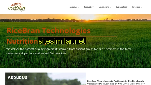 Ricebrantech similar sites