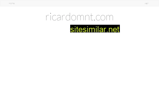 Ricardomnt similar sites