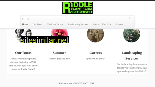 riddleplantfarm.com alternative sites