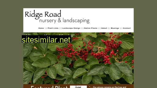Ridgeroadplants similar sites