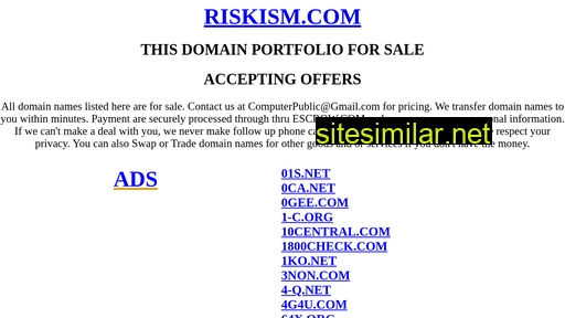 Riskism similar sites