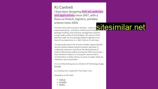 Rjcantrell similar sites
