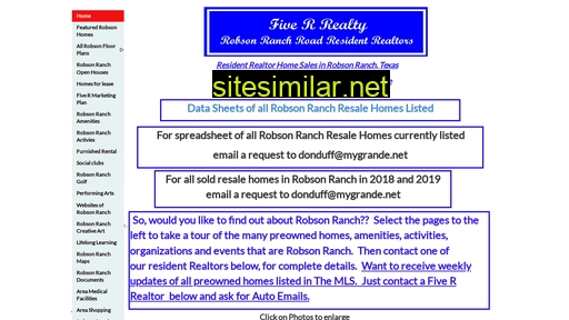robsonranchroad.com alternative sites