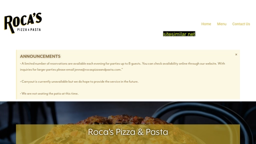 rocaspizzaandpasta.com alternative sites