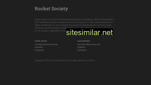 Rocketsociety similar sites