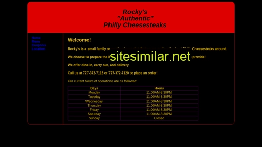 rockysphillycheesesteaks.com alternative sites