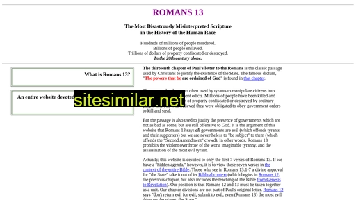 Romans13 similar sites