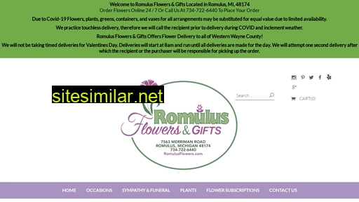 Romulusflowers similar sites