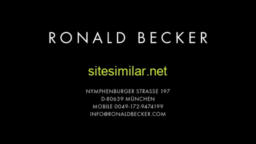 ronald-becker.com alternative sites