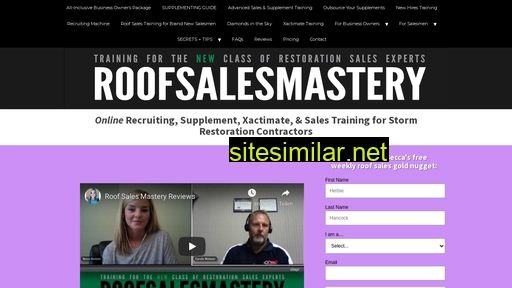 roofsalesmastery.com alternative sites