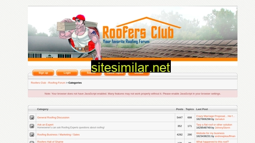 Roofersclub similar sites
