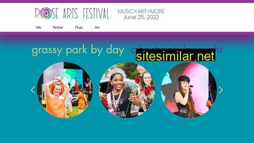 Roseartsfestival similar sites