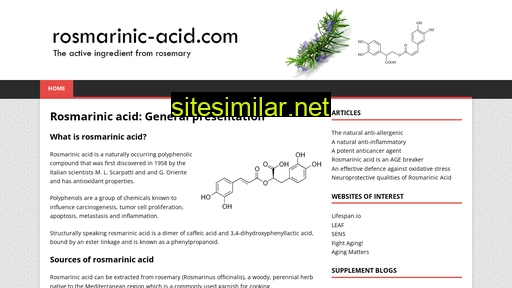 rosmarinic-acid.com alternative sites