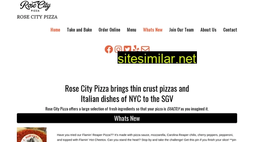 Rosecitypizza similar sites