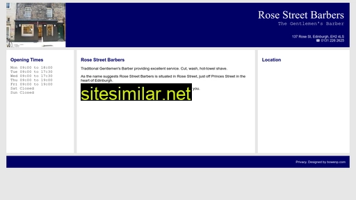 rosestreetbarbers.com alternative sites