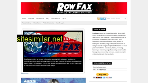 Rowfax similar sites