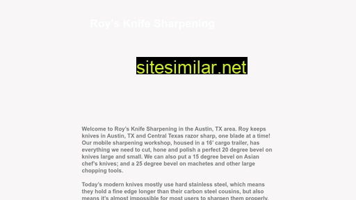roysknifesharpening.com alternative sites