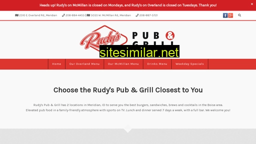 rudyspubgrill.com alternative sites