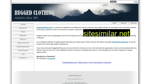 ruggedclothing.com alternative sites