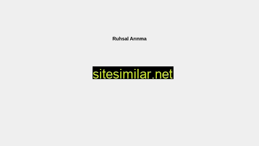 ruhsalarinma.com alternative sites