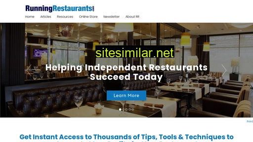 Runningrestaurants similar sites