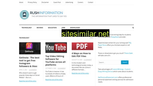 rushinformation.com alternative sites