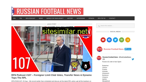 Russianfootballnews similar sites