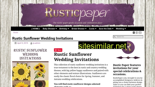 rusticpaper.com alternative sites