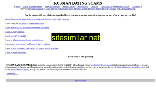 Russian-dating-scams similar sites