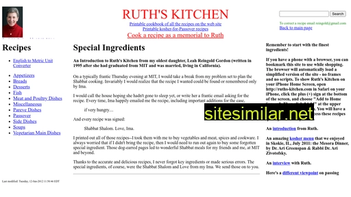 Ruths-kitchen similar sites