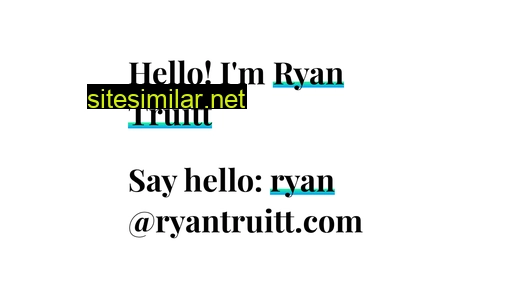 ryantruitt.com alternative sites
