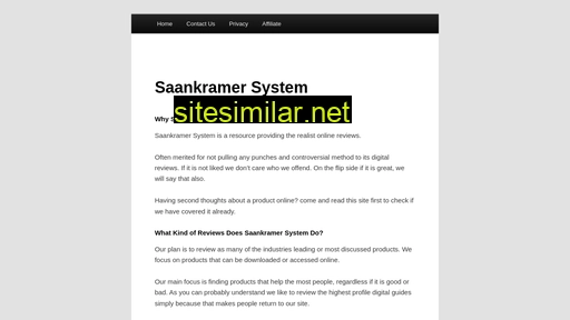 saankramersystem.com alternative sites