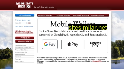 sabinebank.com alternative sites