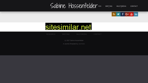 sabinehossenfelder.com alternative sites