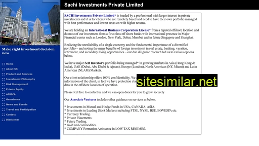 sachiinvestments.com alternative sites