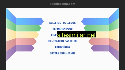 saddlecamp.com alternative sites