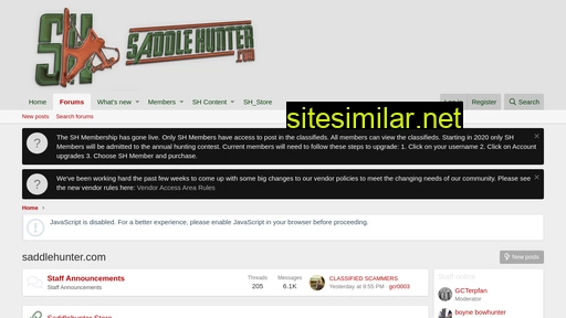 saddlehunter.com alternative sites