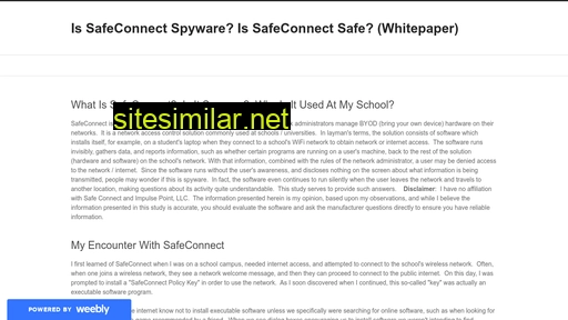 Safeconnect-review similar sites