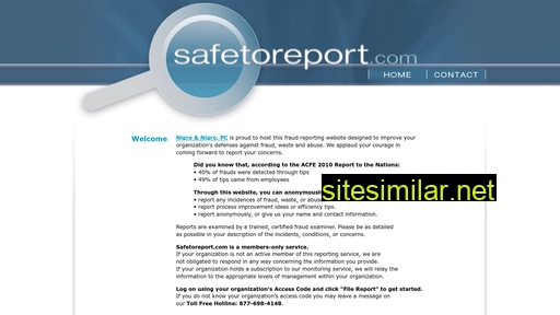 safetoreport.com alternative sites
