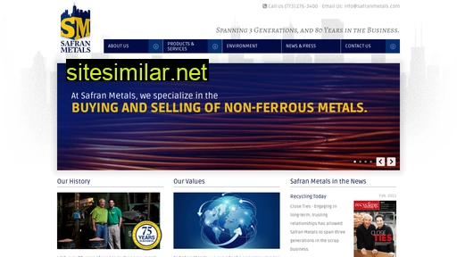 Safranmetals similar sites