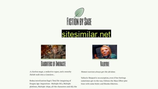 sagefic.com alternative sites