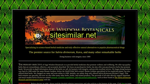 sagewisdombotanicals.com alternative sites